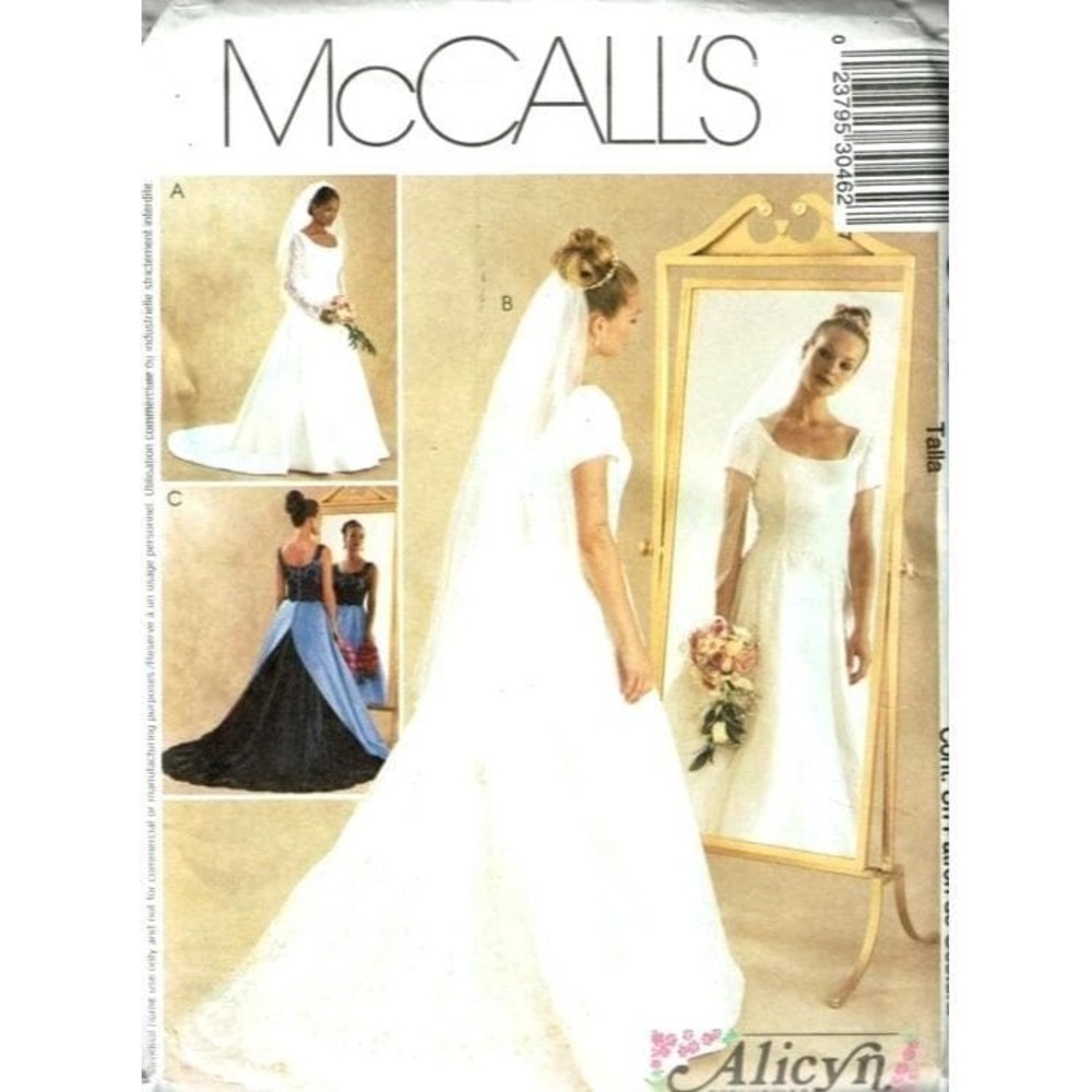 McCall's‎ Sewing Pattern 3046 Bridal Bridesmaids Gown Dress Size 12-16